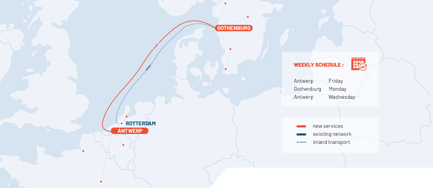 Unifeeder Gothenburg Antwerp Service