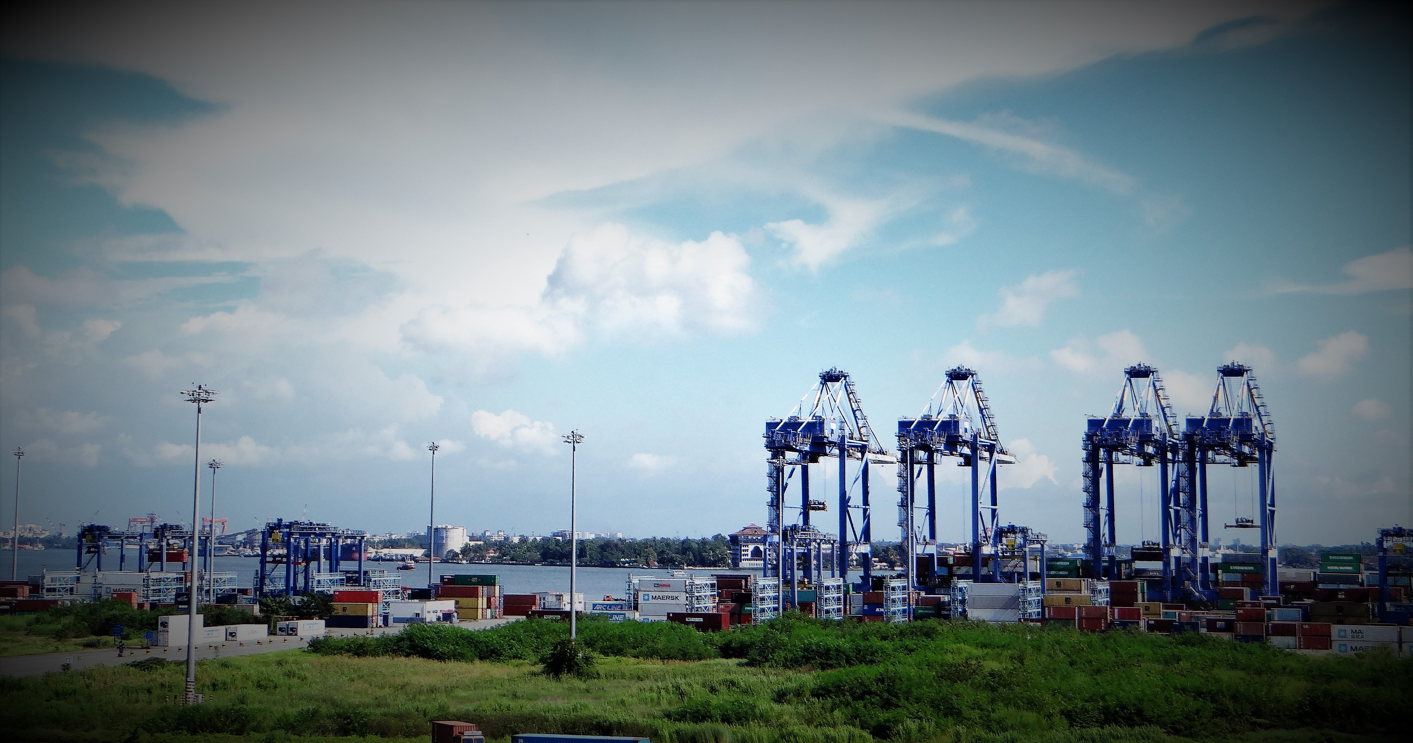 Aerial view of Cochin Port Terminal